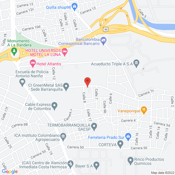 Map of Cootransco Ltda.