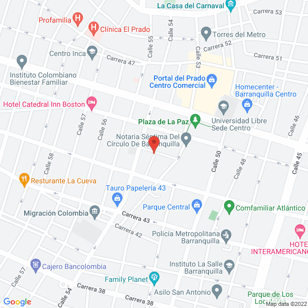 Map of Metroenvíos