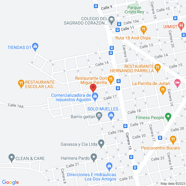 Map of Institución Educativa Nuestra Señora Del Pilar Sede F
