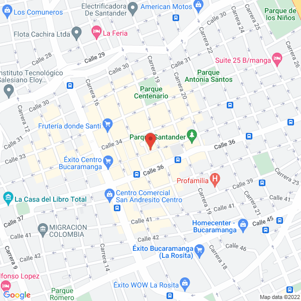 Map of Edificio Bancoquia