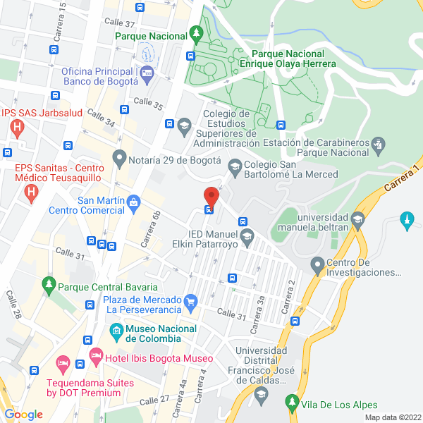 Mapa de Cinep