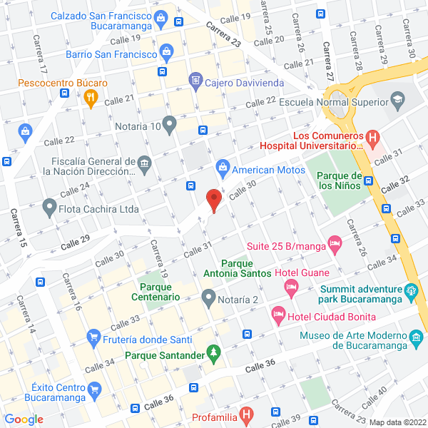 Map of Gimnasio Montañas Azules