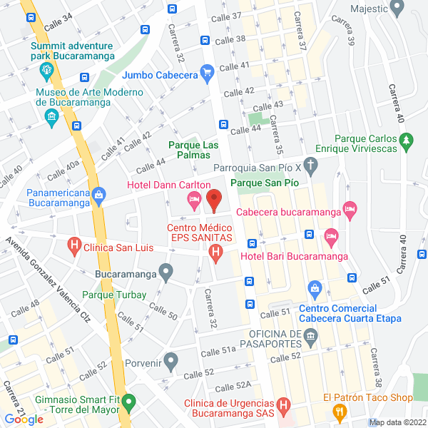 Map of Ms Grupo Inmobiliario