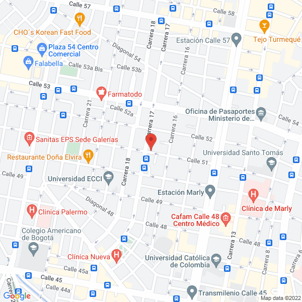 Mapa de Lacteos La 51