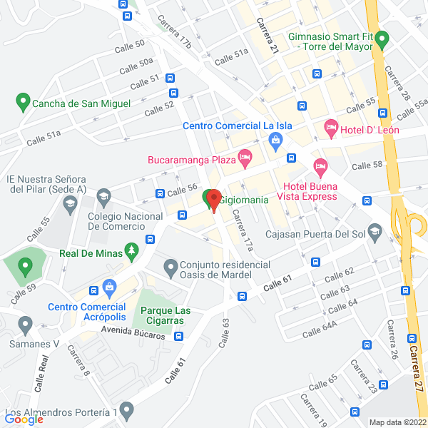 Map of Motofull Gigiomanía S.A.S.