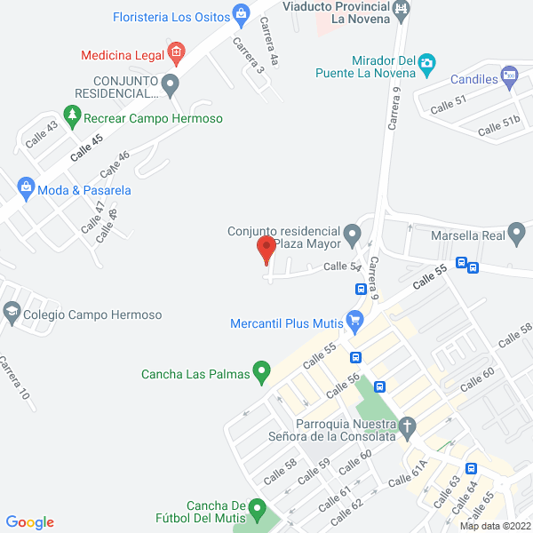 Map of Construciones Villamizar S.A.S.