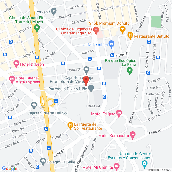Map of Clínica Bella Piel
