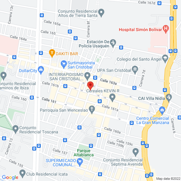 Mapa de Cámaras De Vigilancia Bogota