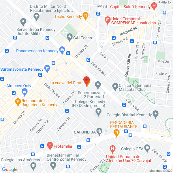 Mapa de Adaggio Audio
