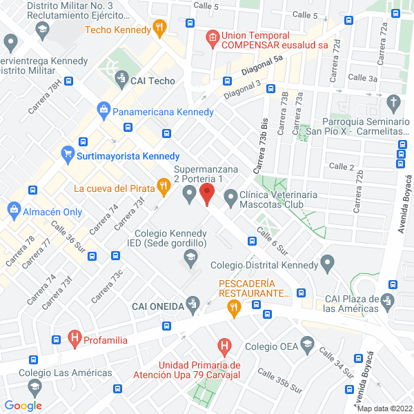 Mapa de Isblu Services S.A.S