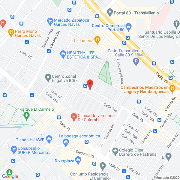 Mapa de Droguería Farmacias De Colombia
