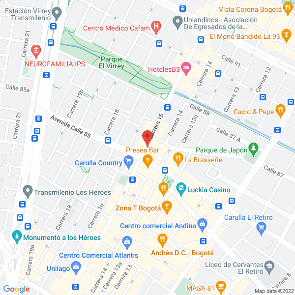 Mapa de Ged Comercial Valtplastic S.A.S