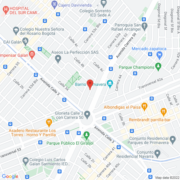 Mapa de Distribuidora Cocosan
