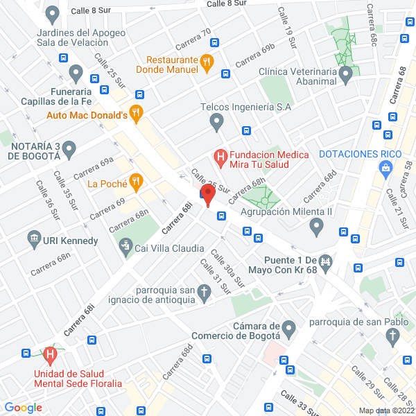 Mapa de Administración Y Mantenimiento González Cortés Ltda.
