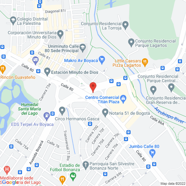 Mapa de Aig Services Latín América S.L. Sucursal Colombia
