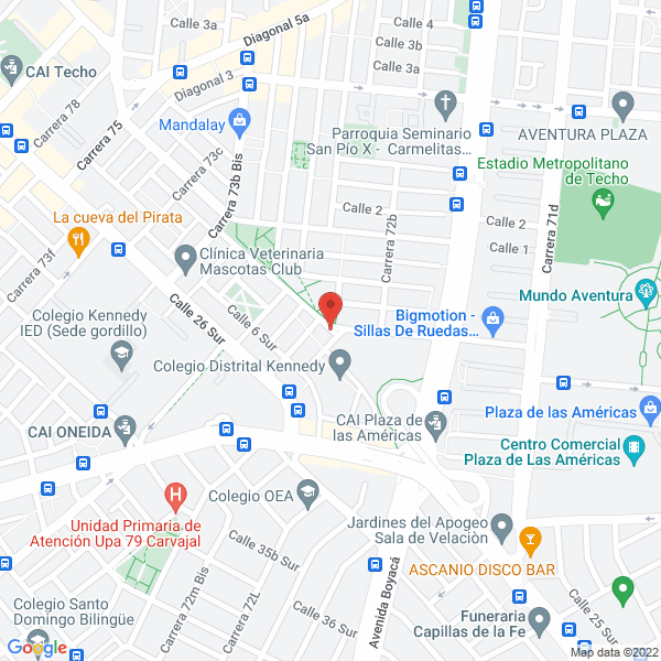 Mapa de Al Día Express Ltda.