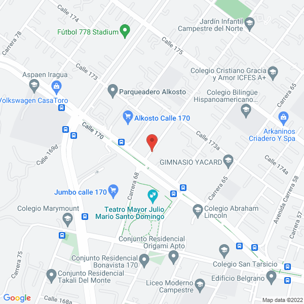 Mapa de Amar Club House S.A.S.