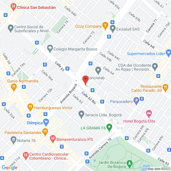 Mapa de Auto Lince Ltda