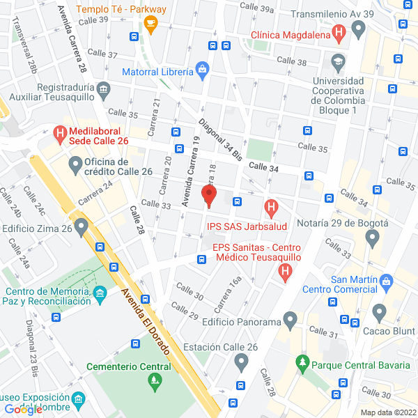 Mapa de Auxadi Colombia S.A.S.