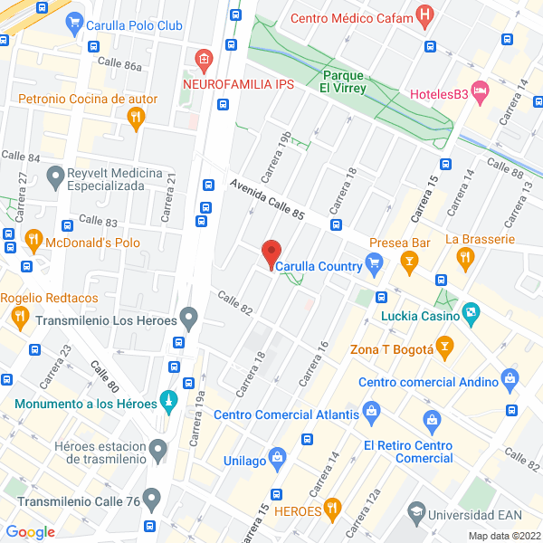 Mapa de Ips Binestares S.A.S