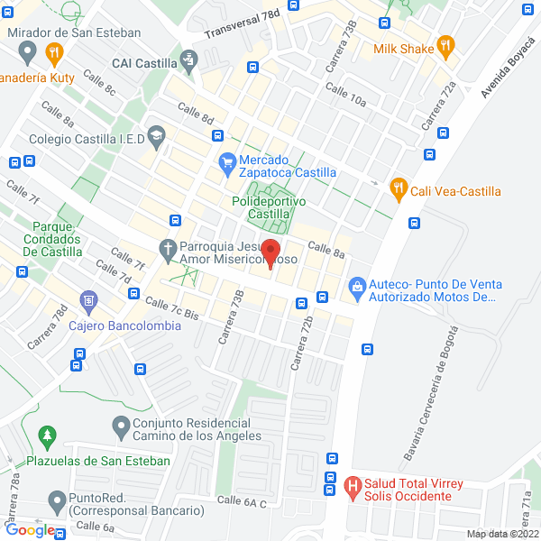 Mapa de Bioinova Ingeniería S.A.S.