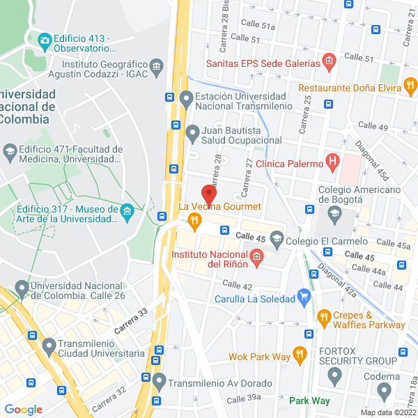Mapa de Centro De Evaluación Diagnóstica Y Rehabilitación Neurocognitiva S.A.S.