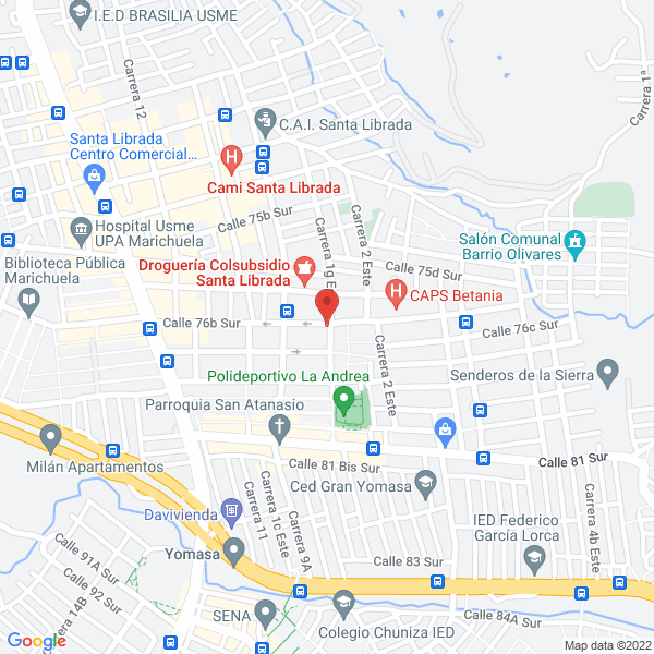 Mapa de Centro Superior Esat S.A.S.