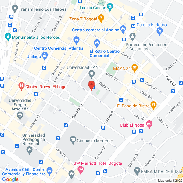 Mapa de Chaquea Holding S.A.S.