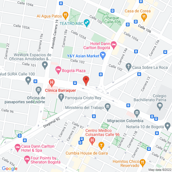 Mapa de Chasaney S.A.S.