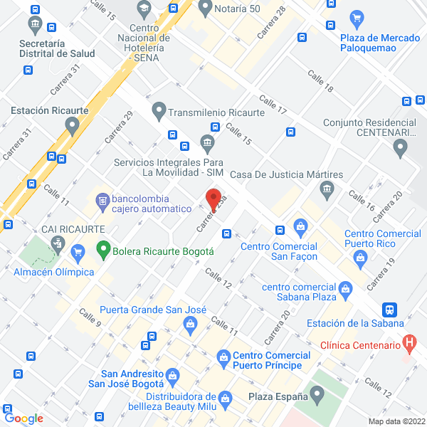 Mapa de Cheques Y Válvulas Ltda.