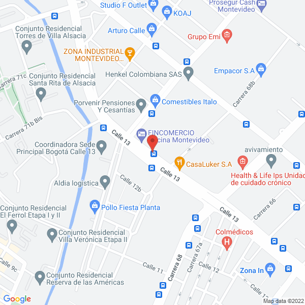 Mapa de Cidacoser Cía. Ltda.