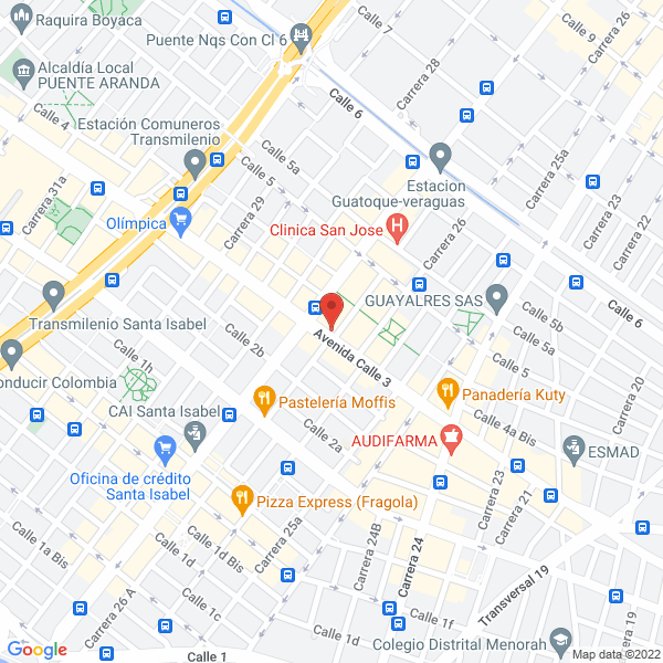 Mapa de Clínica Veterinaria El Club De Las Mascotas S.A.S.