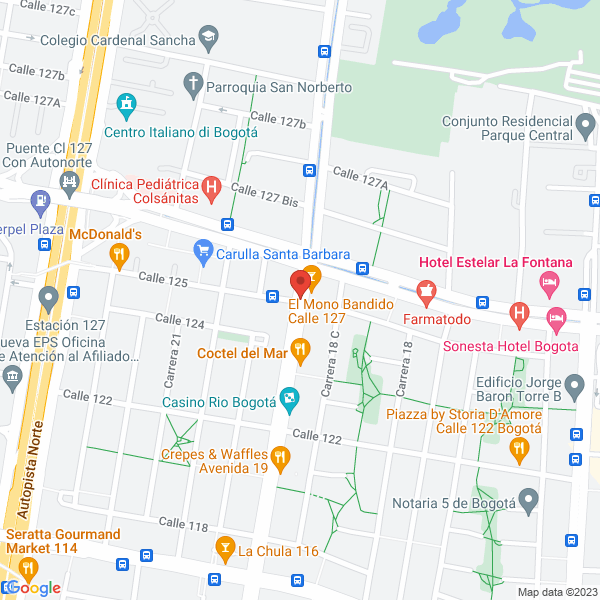 Mapa de Clínica Veterinaria Vip S.A.S.