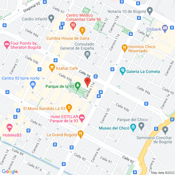 Mapa de Cns Consulting Sucursal Colombia