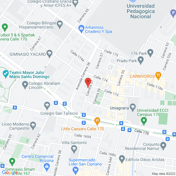 Mapa de Coex Ltda. Ingenieros Civiles