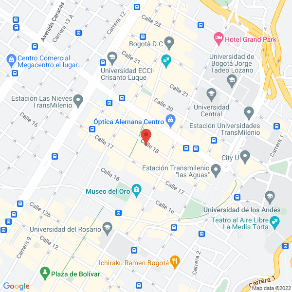 Mapa de Constructora Inmobiliaria Bogotá Centro Ltda.