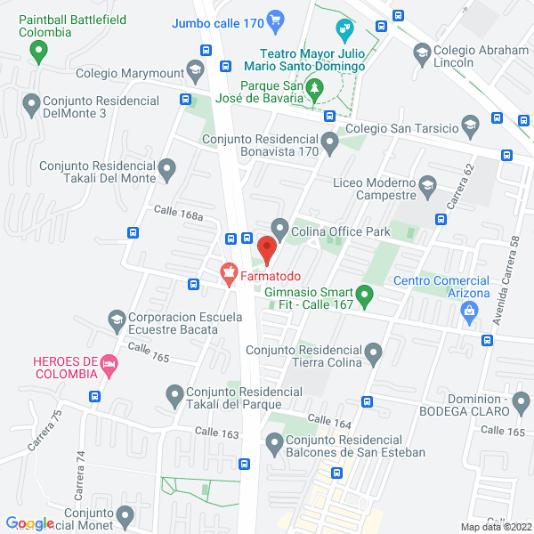 Mapa de Constructora Ospina Asociados S.A.S.