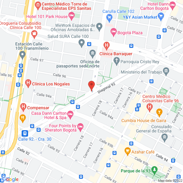 Mapa de Consultores Internacionales De Negocios Ltda.