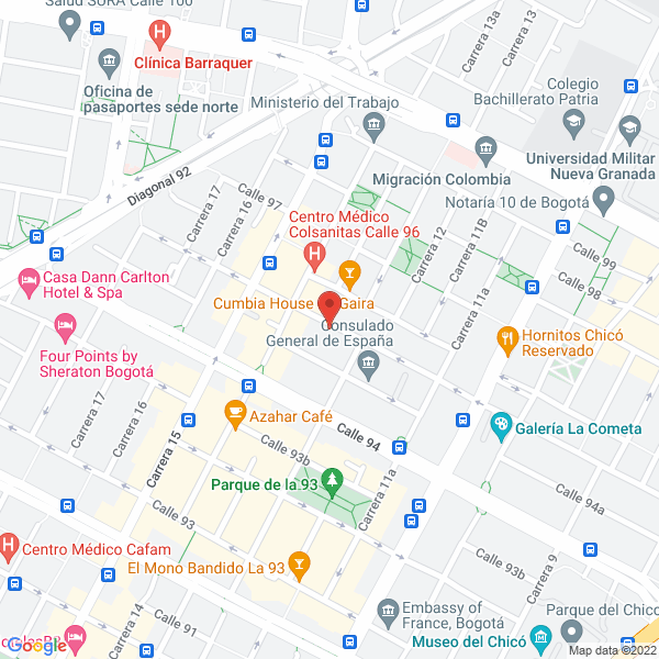 Mapa de Corporación Named S.A.S.