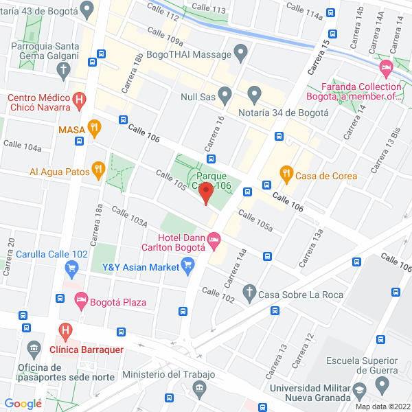 Mapa de Corporación Para La Investigación Y La Reingeniería Humana Ltda.
