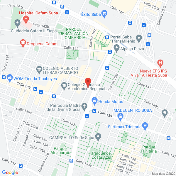 Mapa de Corporación Social De Administración Y Tecnología Csat S.A.S.