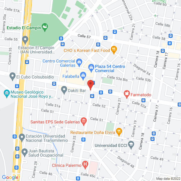 Mapa de Cream Colombia Ltda.