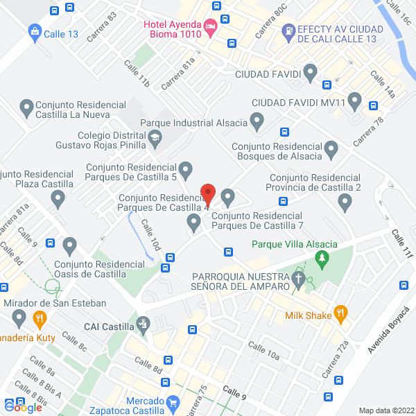 Mapa de Distribuidora Carocasbel Ltda