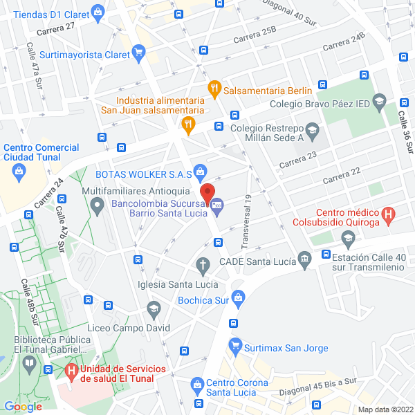 Mapa de Distrireisol S.A.S.