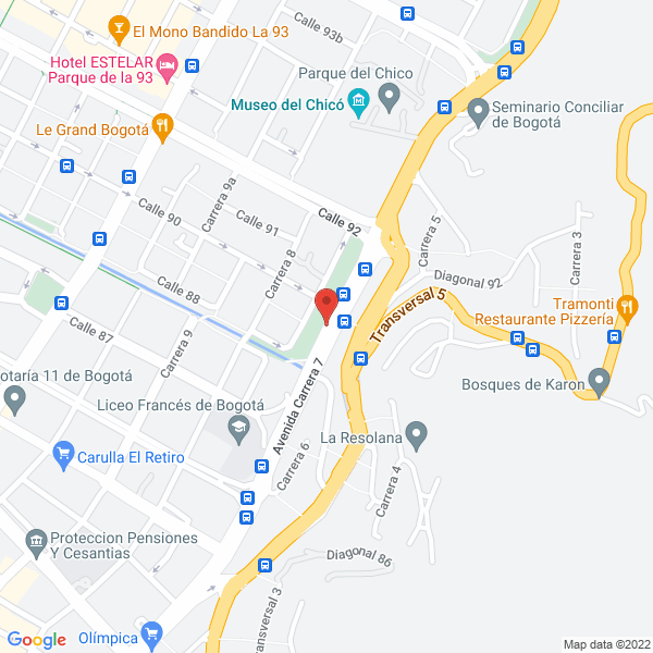 Mapa de Inversiones Galary 82 Ltda.
