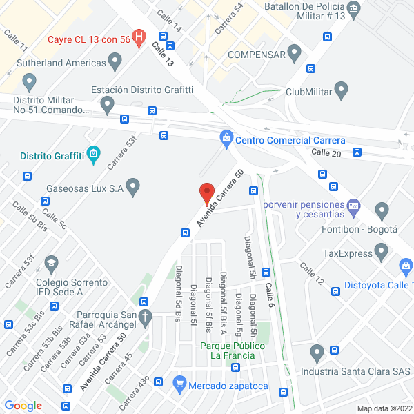 Mapa de Inversiones Jucaval S. En C.S