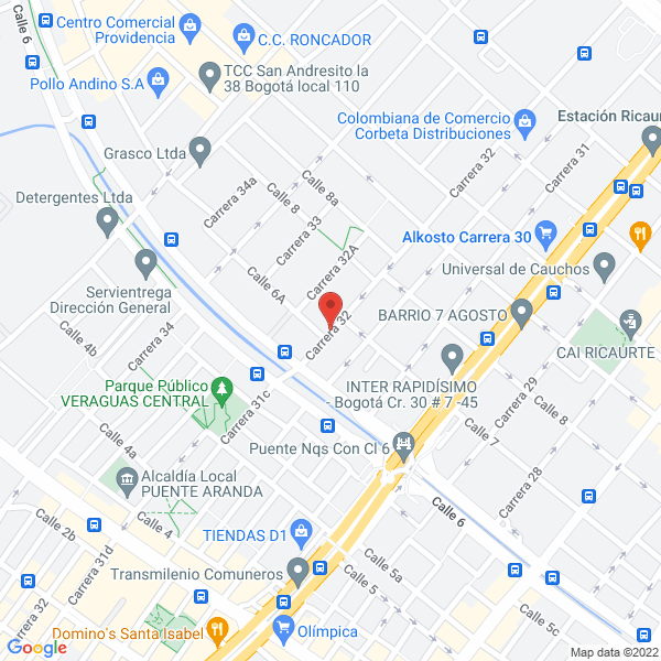 Mapa de Inversiones Komer S.A.S.
