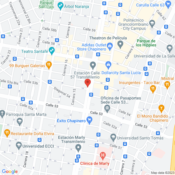 Mapa de La Bodega De Las Extensiones Bogotá S.A.S.