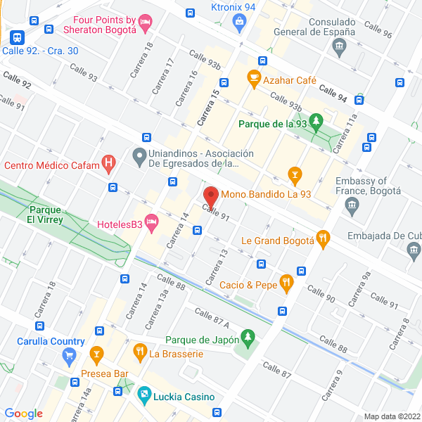 Mapa de La Diez Sports S.A.S.