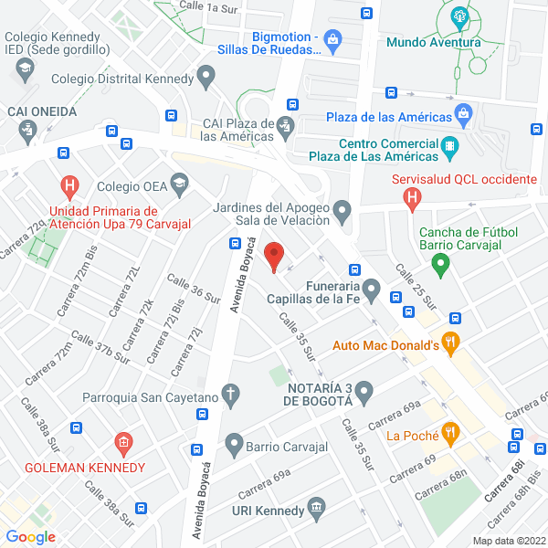 Mapa de La Lavanderia Industrial S.A.S.